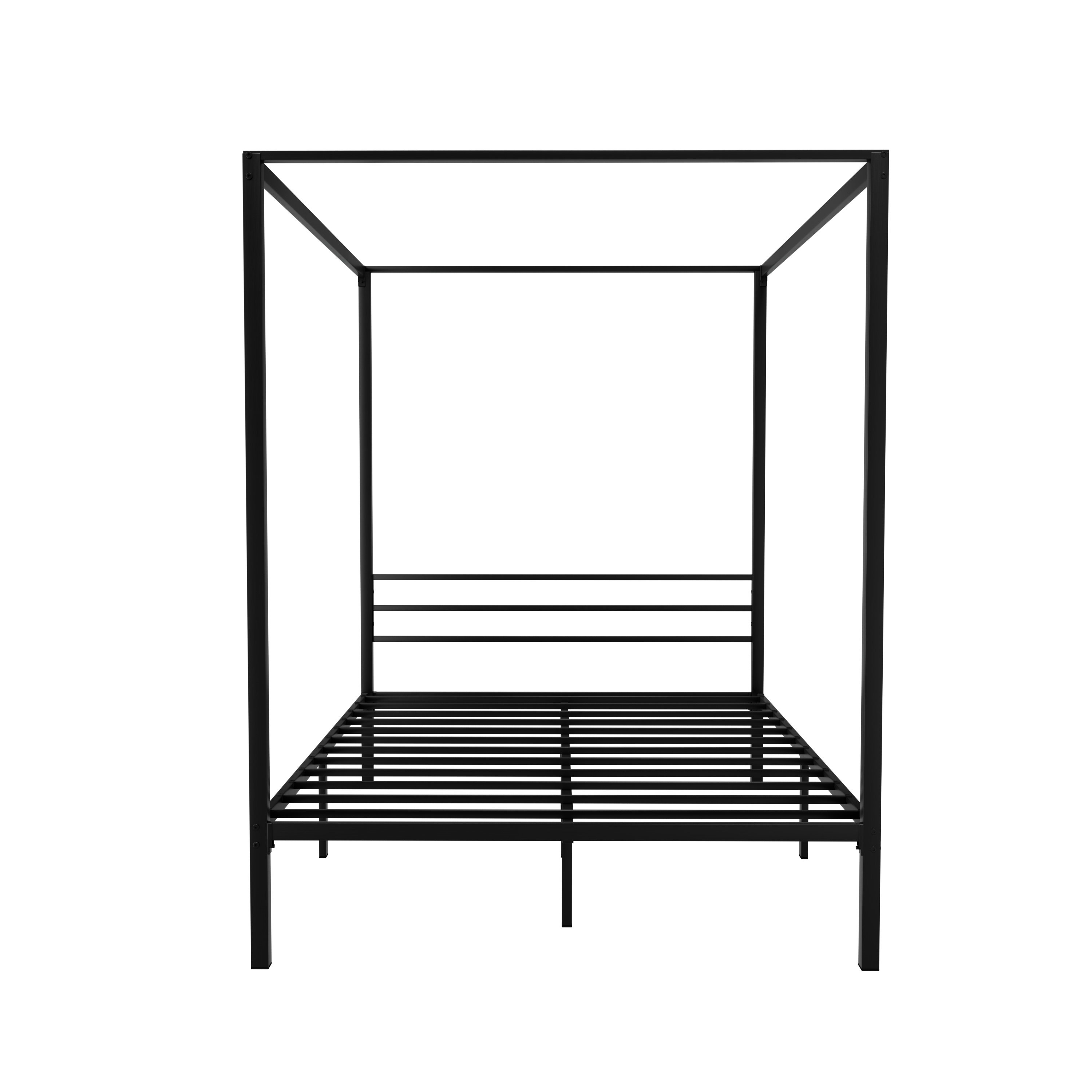 Artiss Pochy Metal Bed Frame, Black Steel view 3