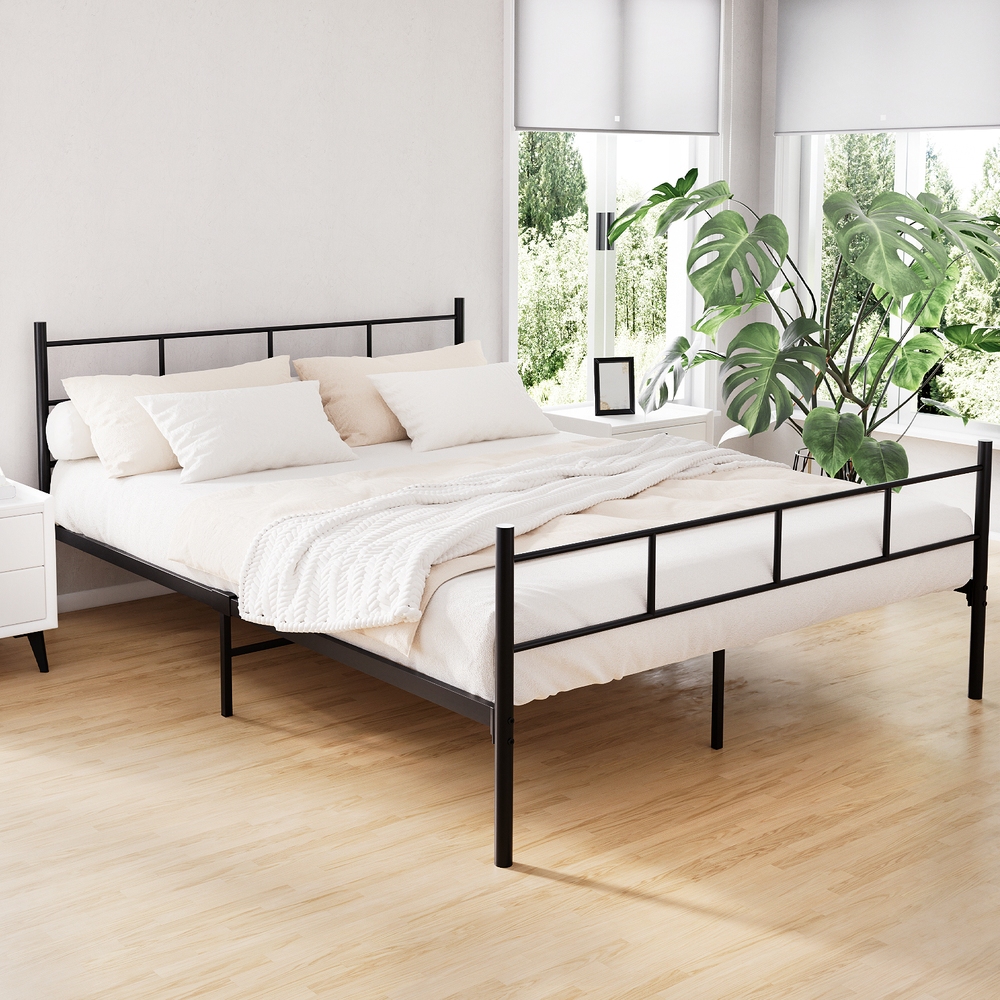Artiss Sol Metal Bed Frame, Queen, Black