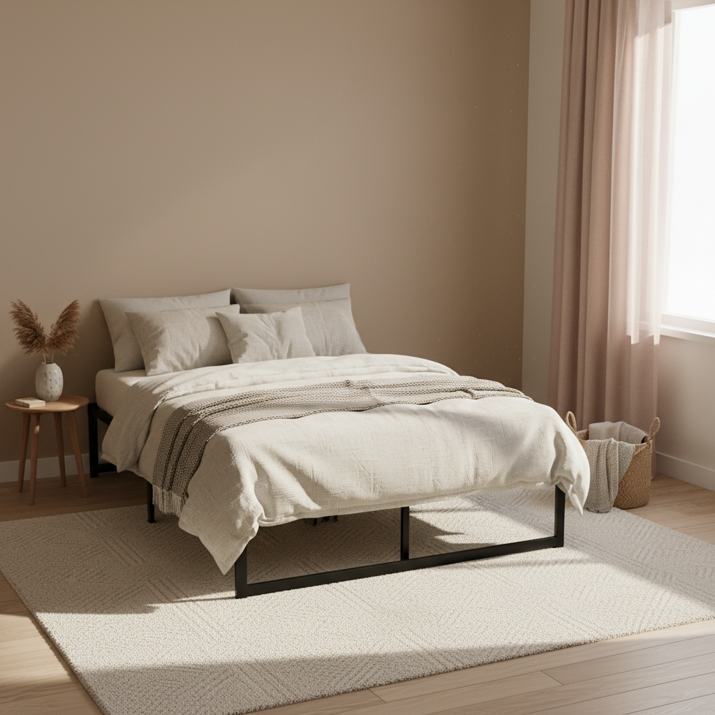 Artiss Tino Metal Bed Frame, Minimalist Steel