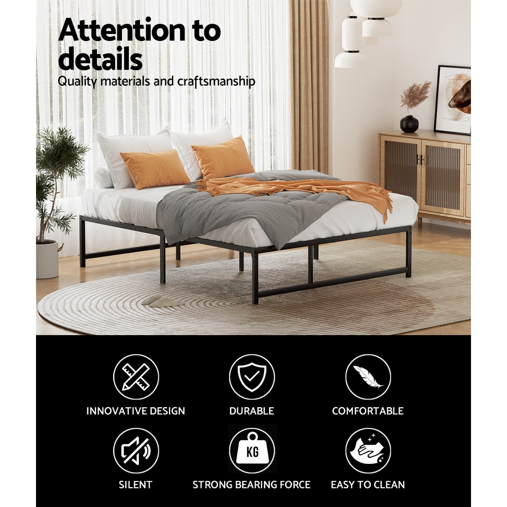 Artiss Tino Metal Bed Frame, Minimalist Steel view 5