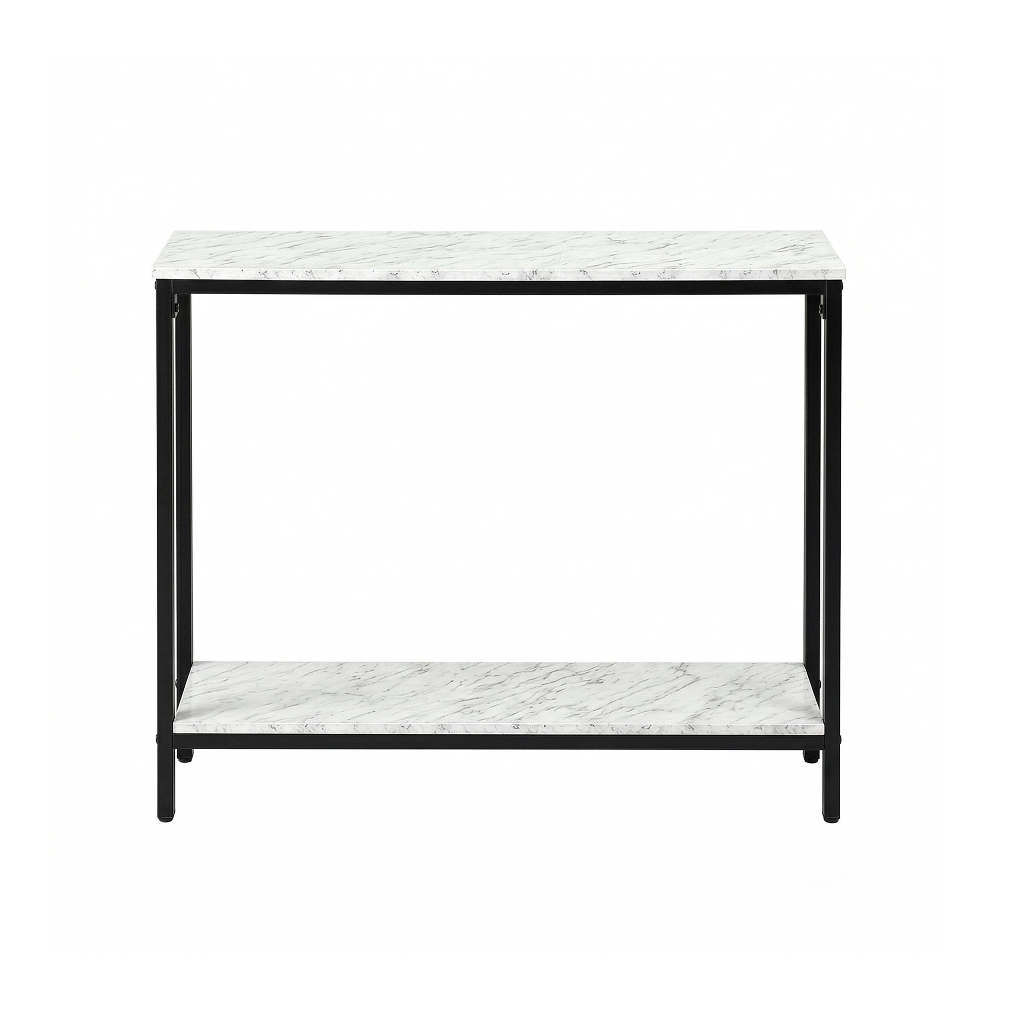 Artiss White Marble Effect Console Table view 2
