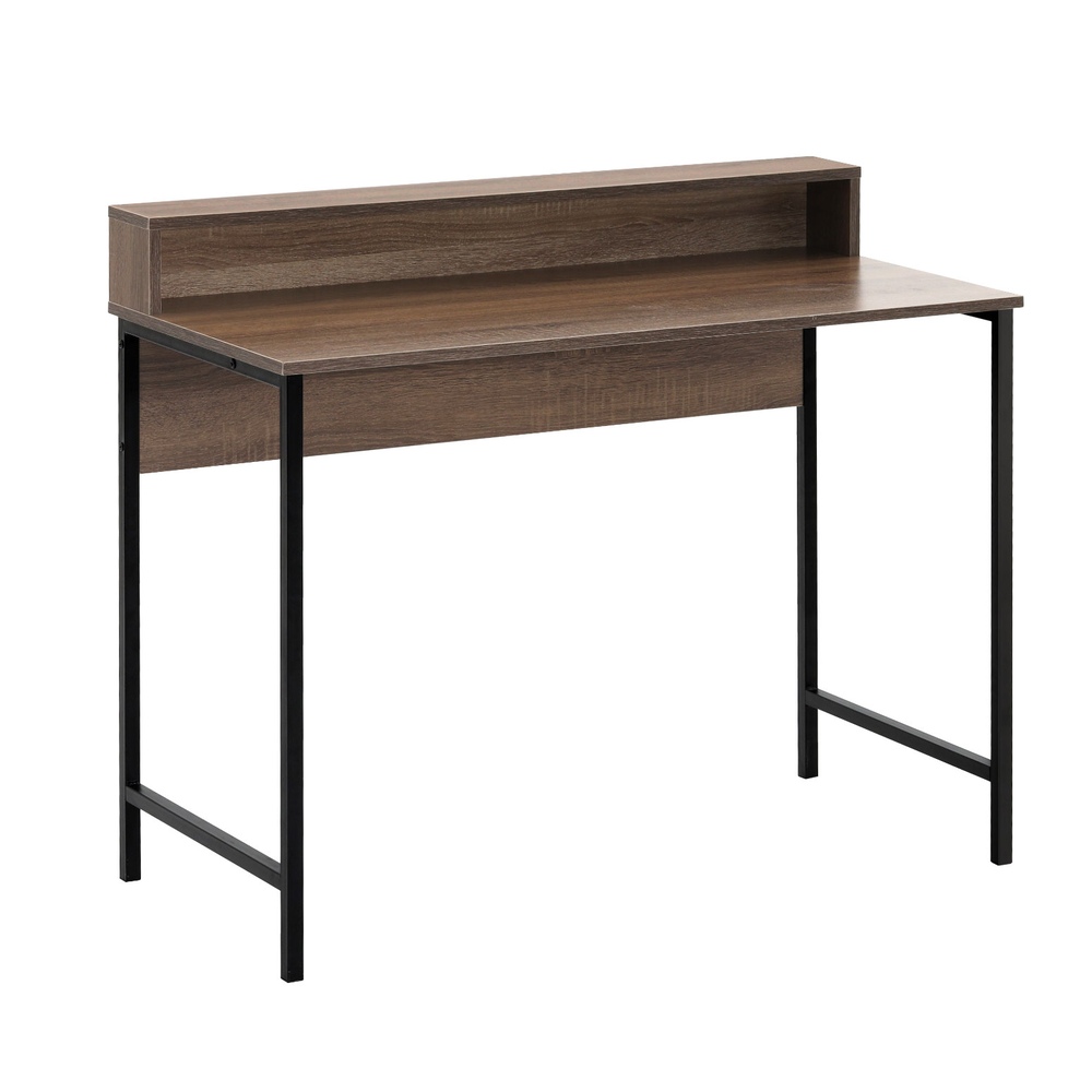 Artiss Kelvin Computer Desk with Shelf Oak 100cm view 3