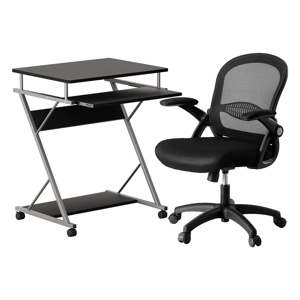 Artiss Optima Computer Desk and Mesh Chair with Keyboard Tray