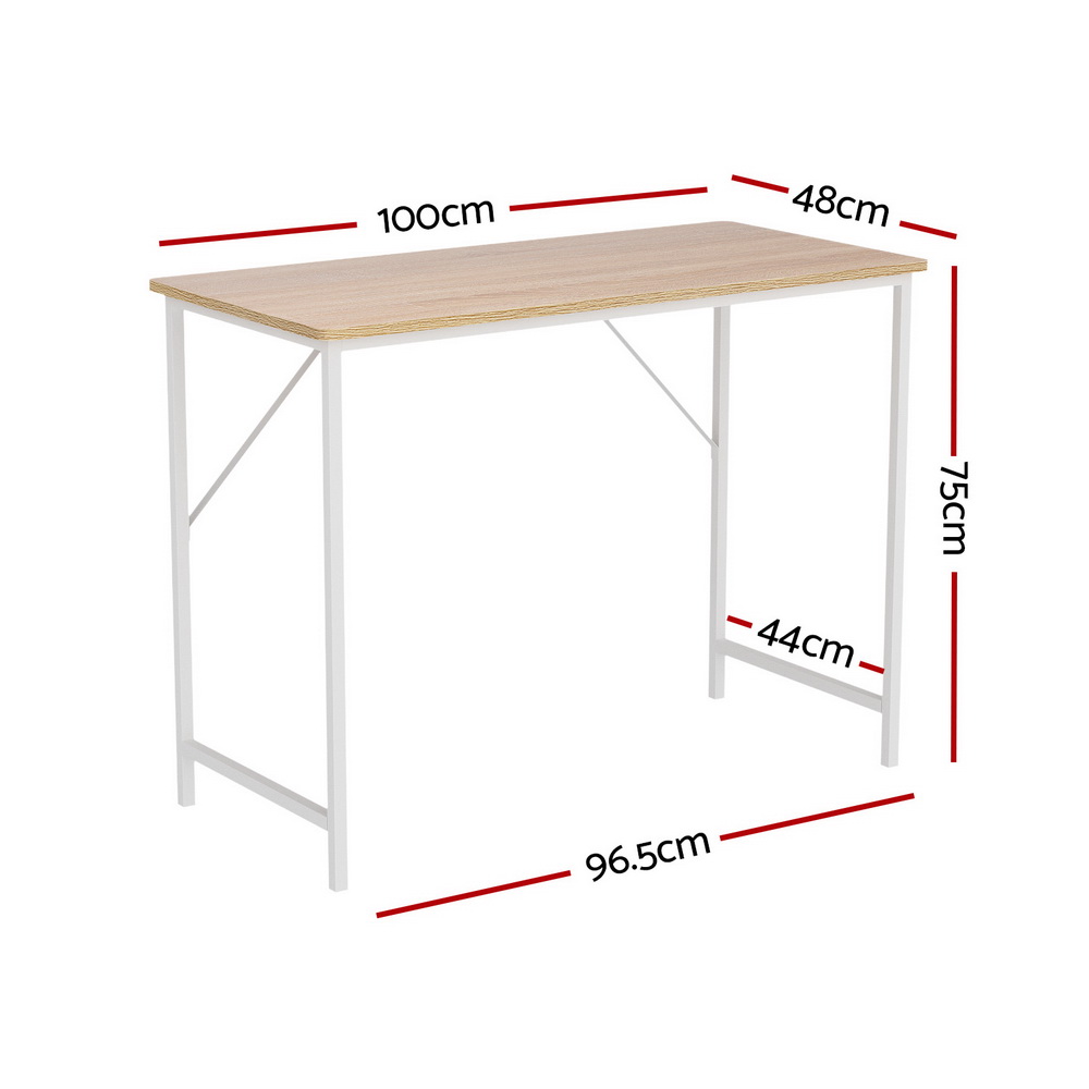 Artiss Sund Computer Desk Oak 100cm view 2