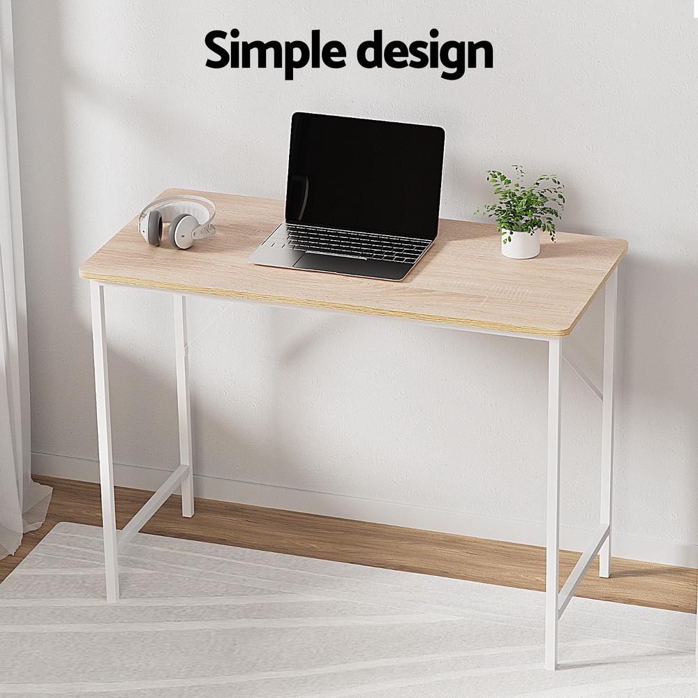 Artiss Sund Computer Desk Oak 100cm view 4