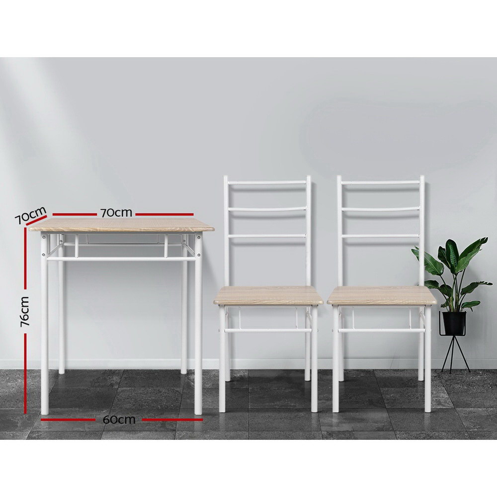 Artiss 3-Piece Dining Set in 2 Colours view 4