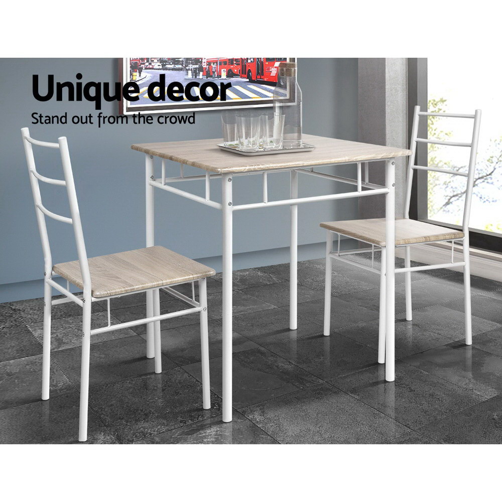 Artiss 3-Piece Dining Set in 2 Colours view 5