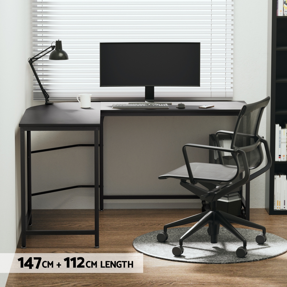Artiss 147cm L-Shape Computer Desk with CPU Stand in 3 Colours view 5