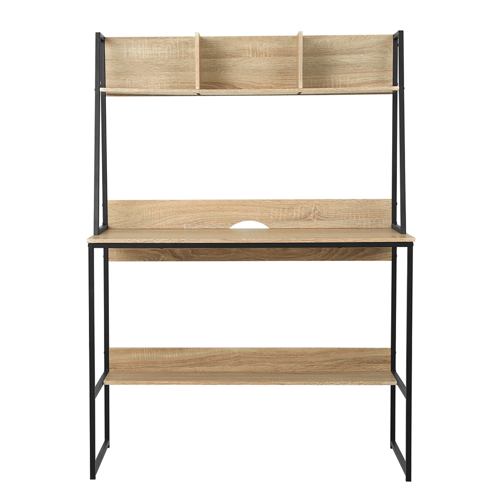 Artiss 100cm Computer Desk with Bookshelf in 2 Colours view 3