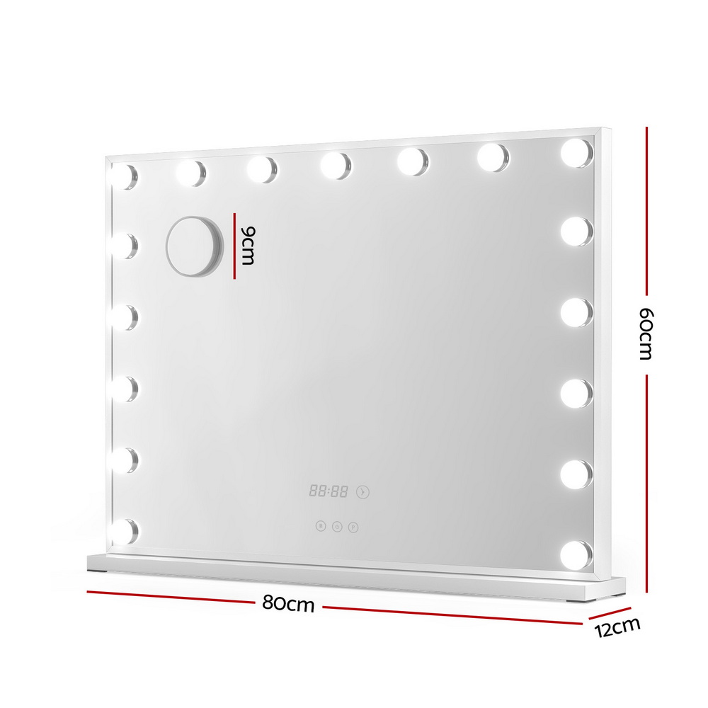 Embellir Makeup Mirror 80x60cm LED Vanity Tabletop White view 2
