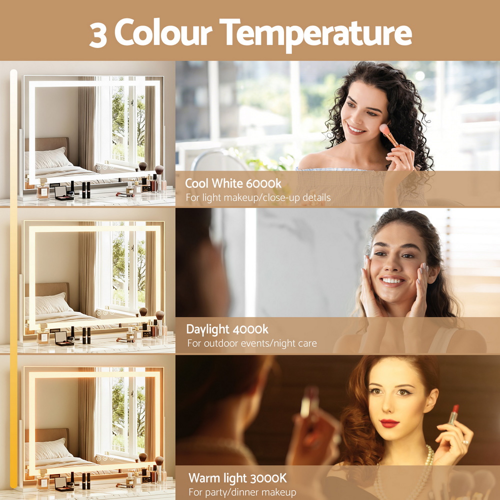 Embellir Makeup Mirror 80x58cm Rotatable USB 10x Magnifier view 4