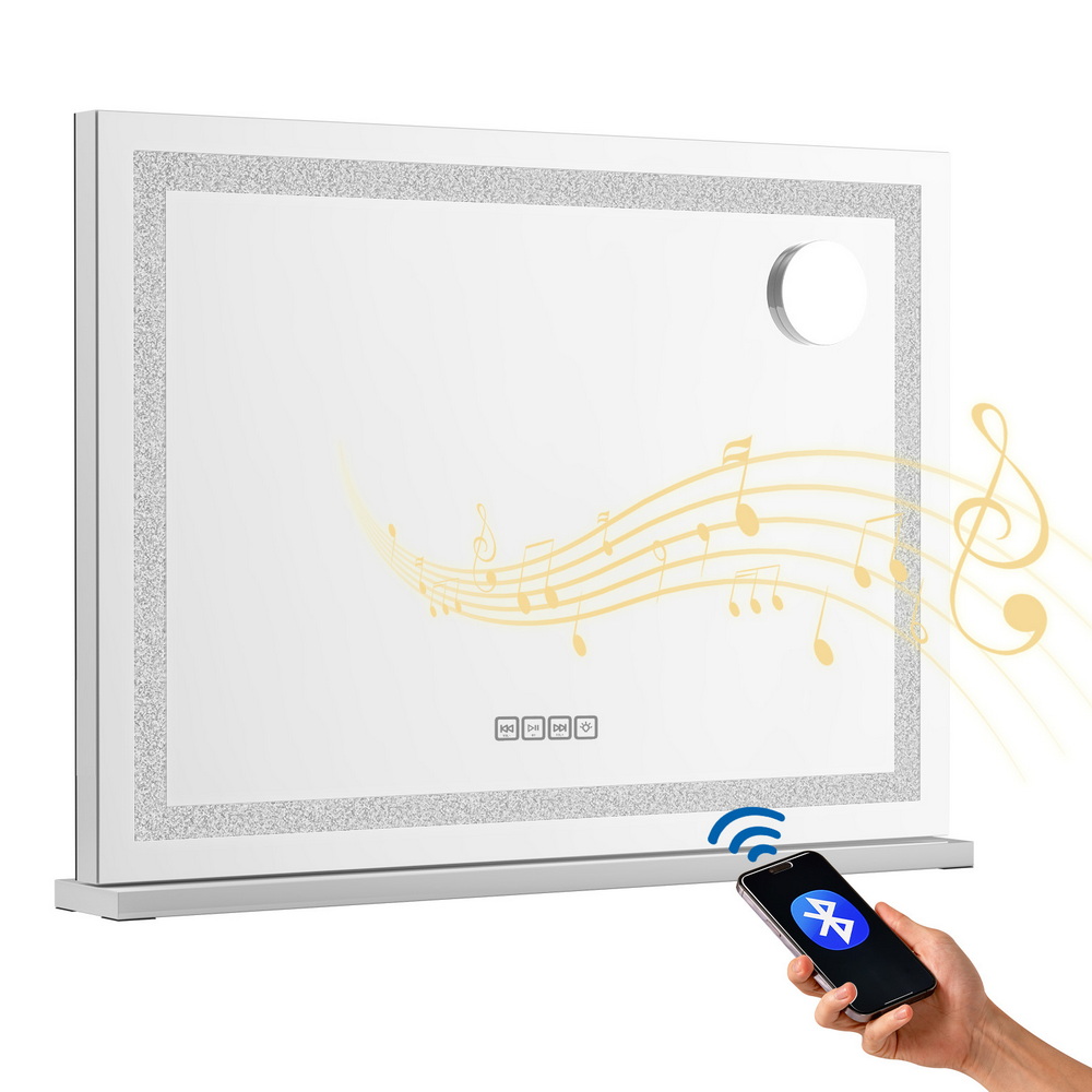 Embellir Bluetooth Makeup Mirror 58x46cm Hollywood, Crystal
