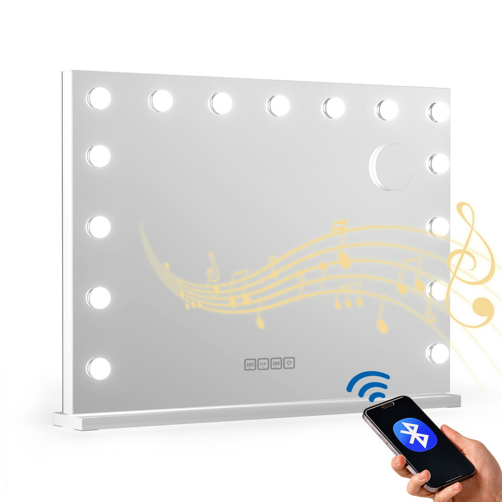 Embellir Bluetooth Wall Makeup Mirror 80x58cm Hollywood
