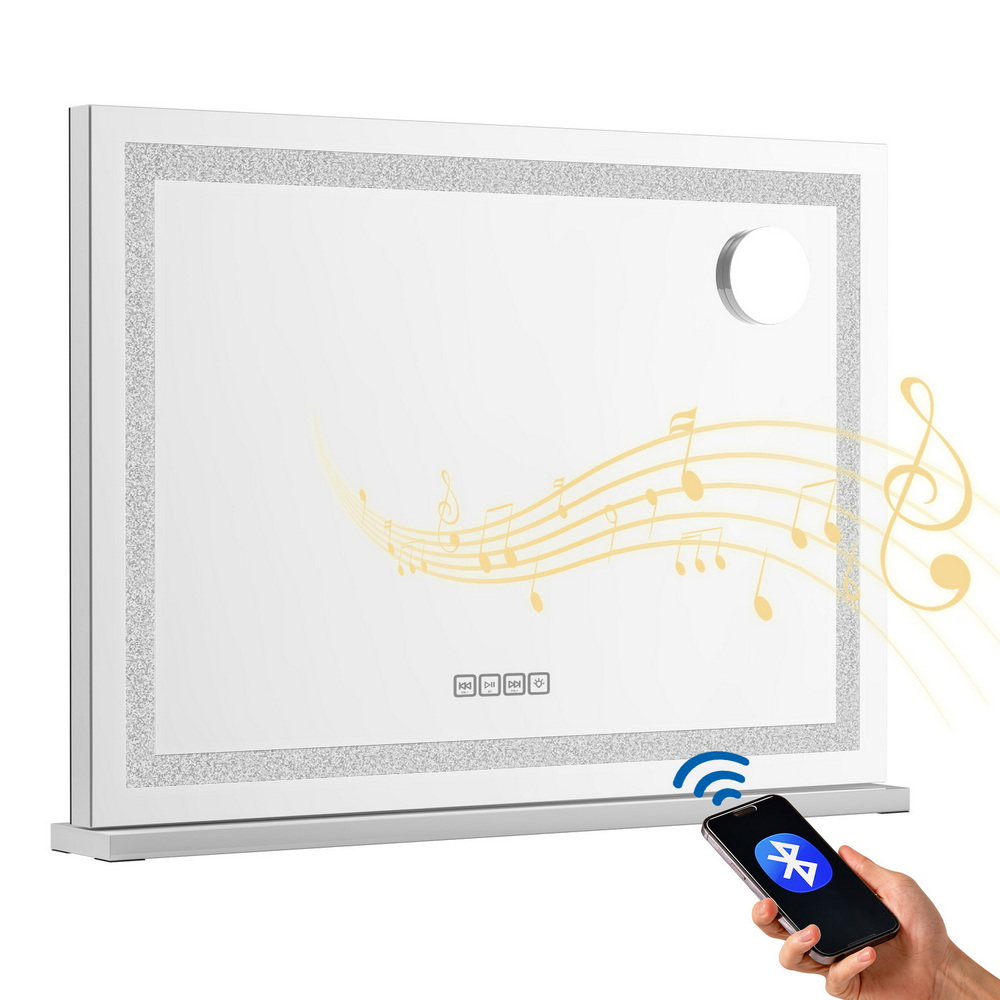 Embellir Bluetooth Makeup Mirror 80x58cm Hollywood, Crystal