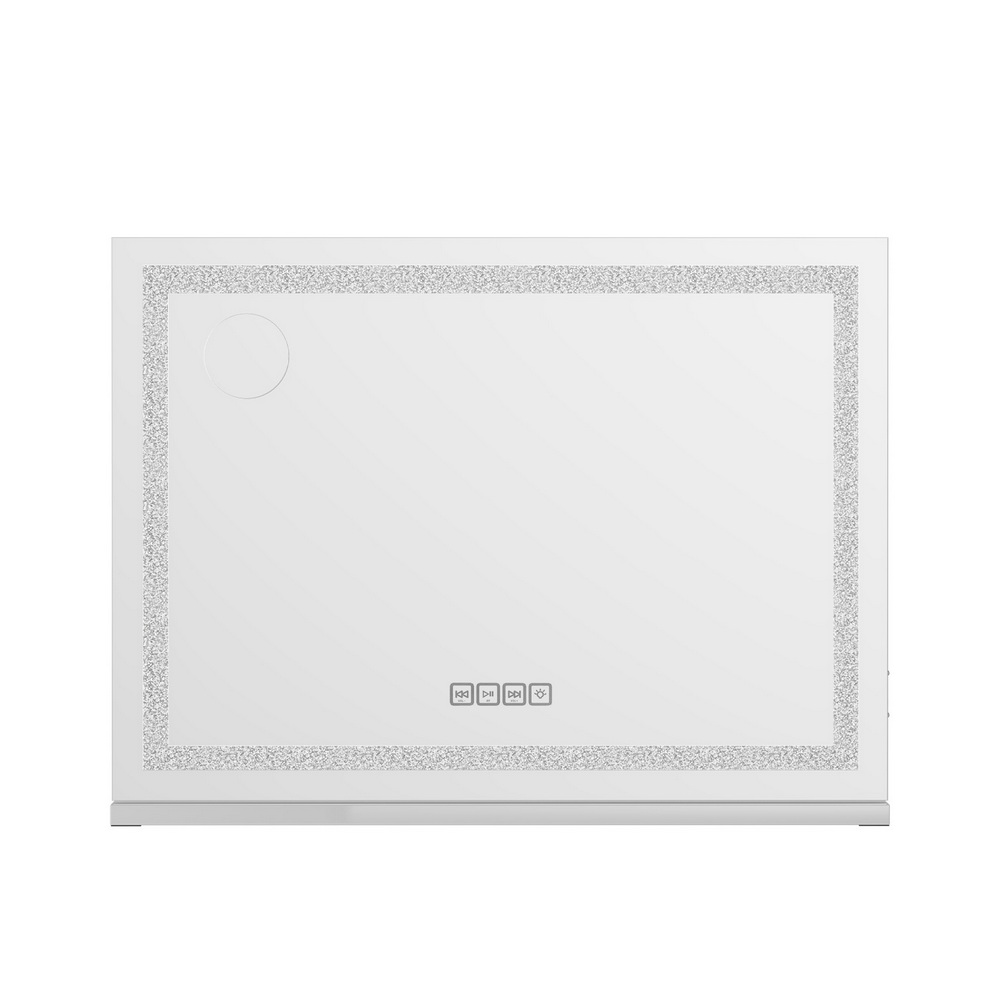 Embellir Bluetooth Makeup Mirror 80x58cm Hollywood, Crystal view 3