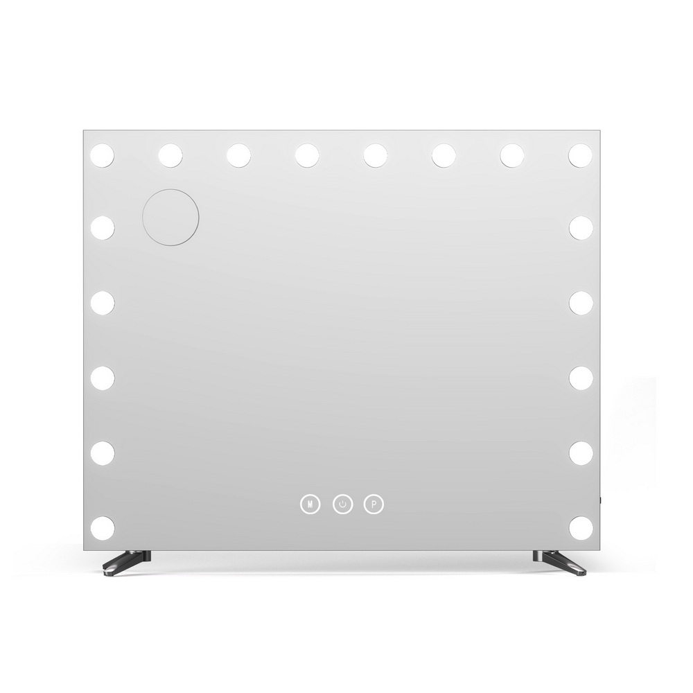Embellir Hollywood Makeup Mirror 80x65cm LED, Silver Legs view 3