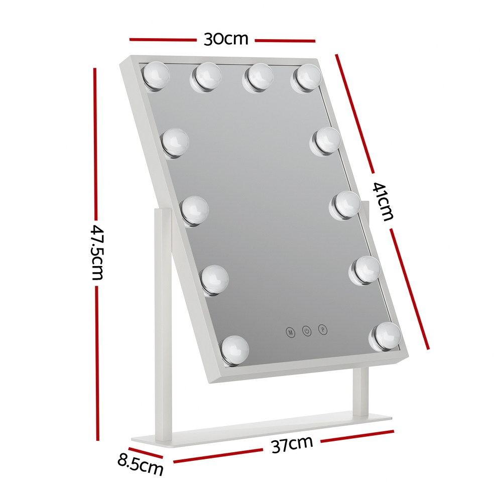 Embellir Makeup Mirror 30x41cm LED Vanity Tabletop view 2