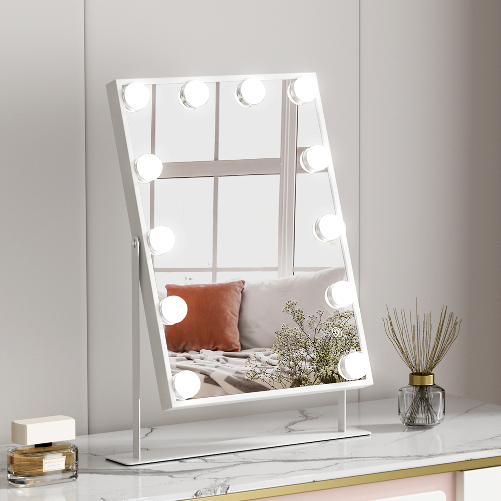 Embellir Bluetooth Makeup Mirror 30x40cm Hollywood, White