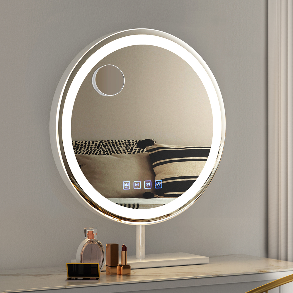 Embellir Makeup Mirror 40x40cm Round LED Bluetooth Vanity