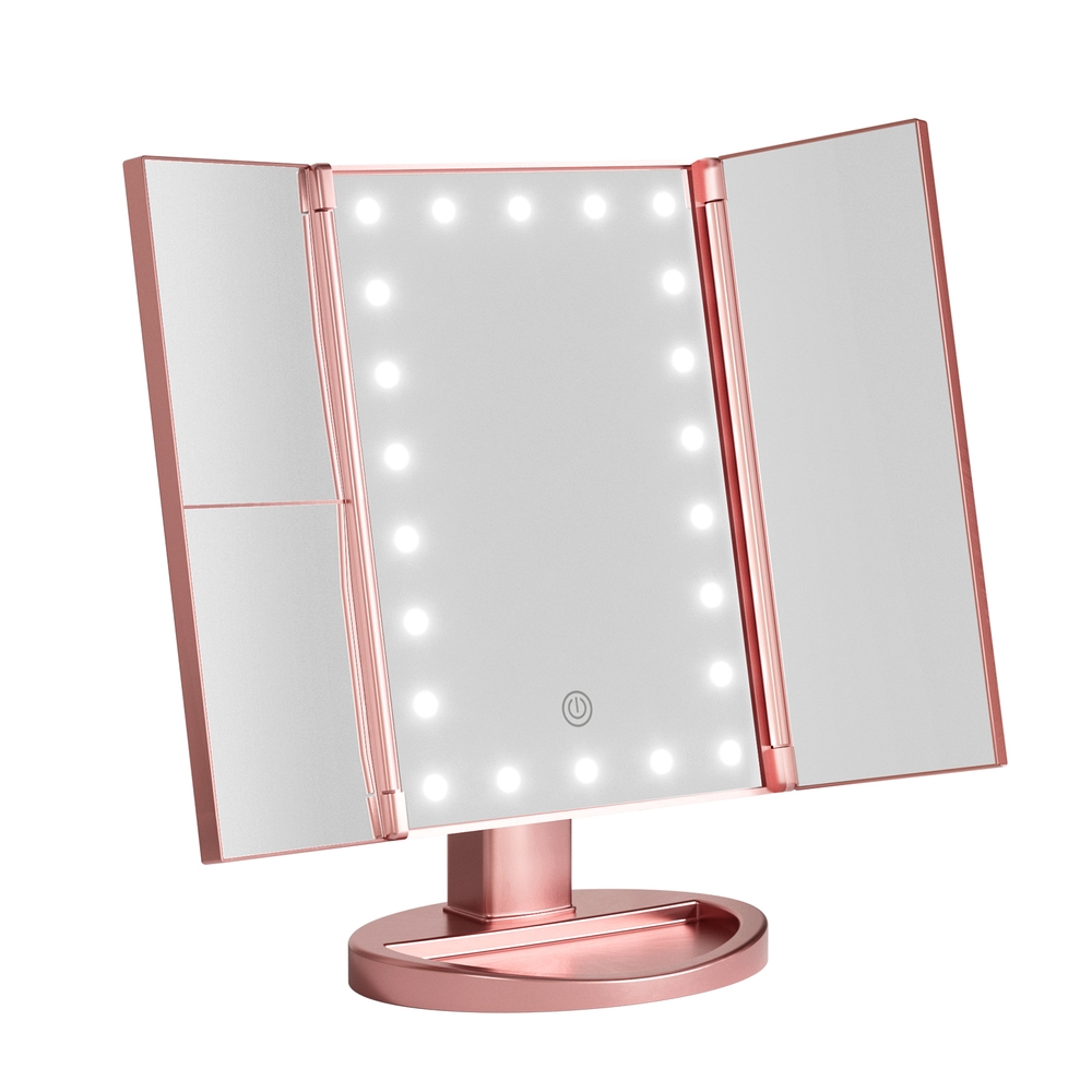 Embellir Makeup Mirror Tri-fold LED 3x Magnifying, 2 Colours