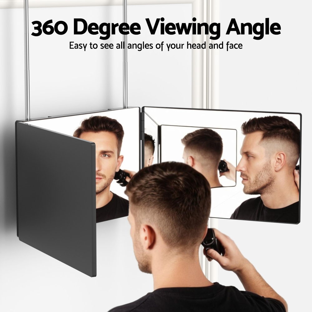 Embellir Trifold Mirror Height Adjustable Hair Styling view 4