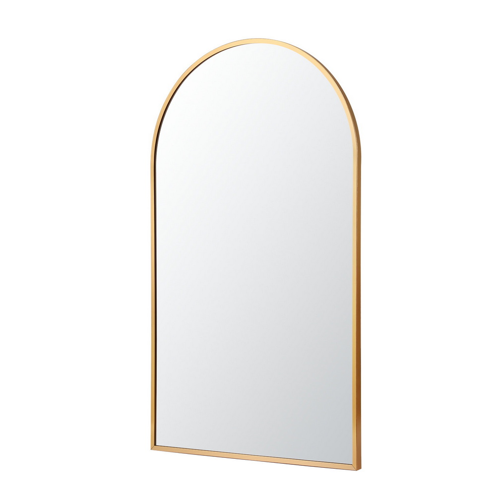 Embellir Arched Wall Mirror 86x50cm Gold Vanity view 3