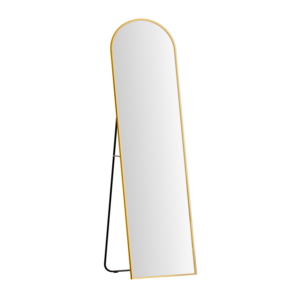 Embellir Full Length Mirror 160cm, Gold Arch Frame