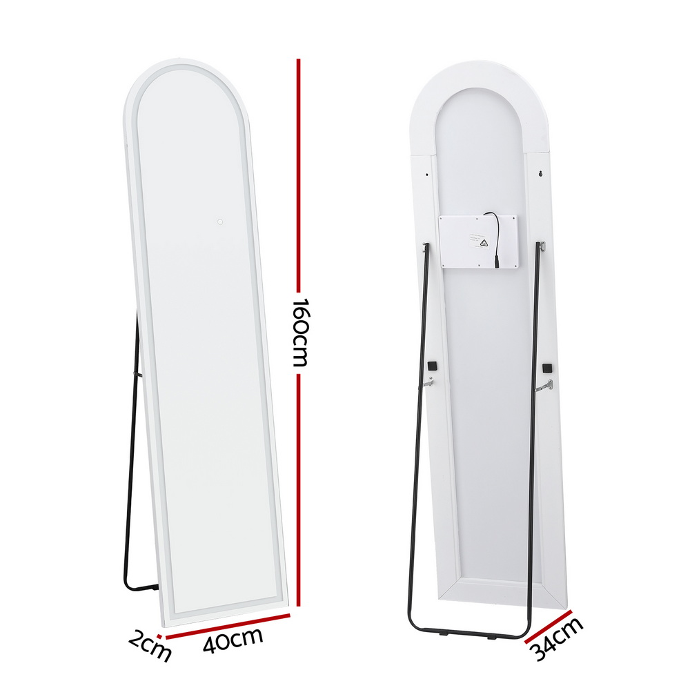 Embellir LED Full Length Mirror 160cm, Freestanding view 2