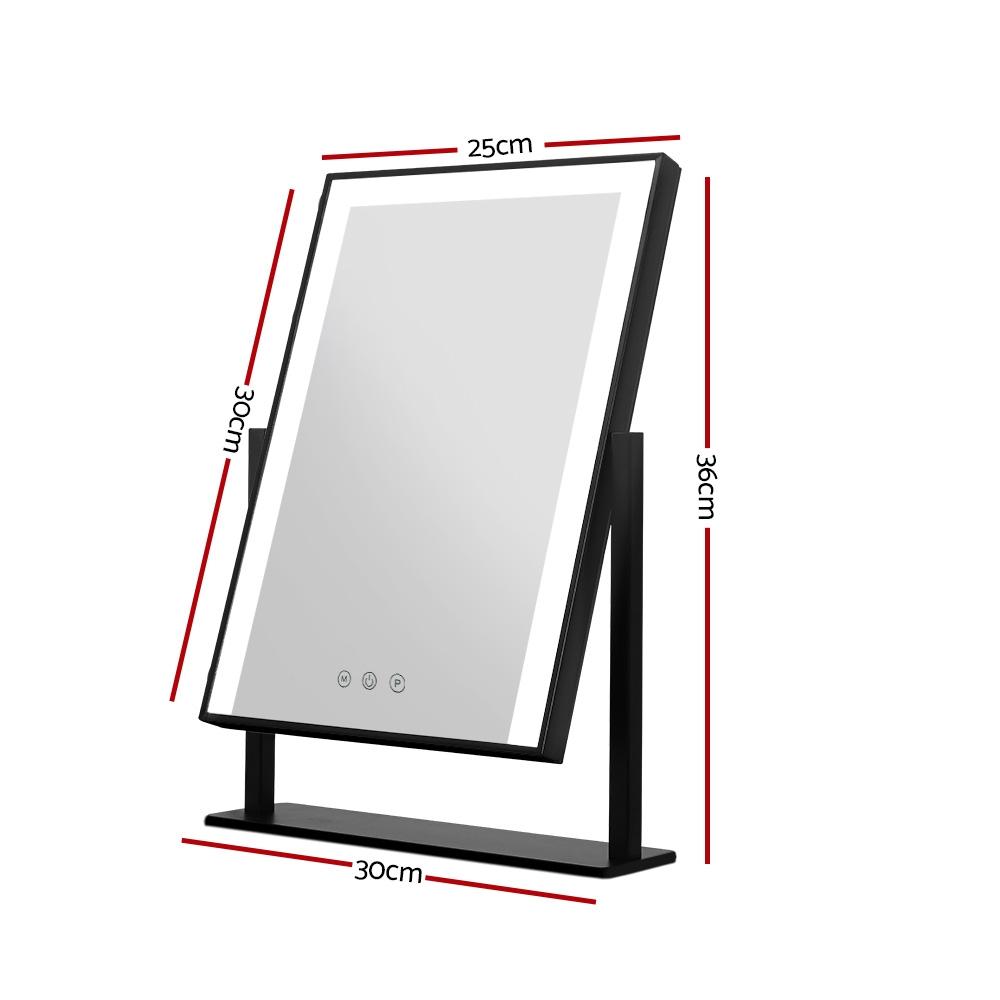 Embellir Makeup Mirror 25x30cm LED Vanity Black, 4 Options view 2