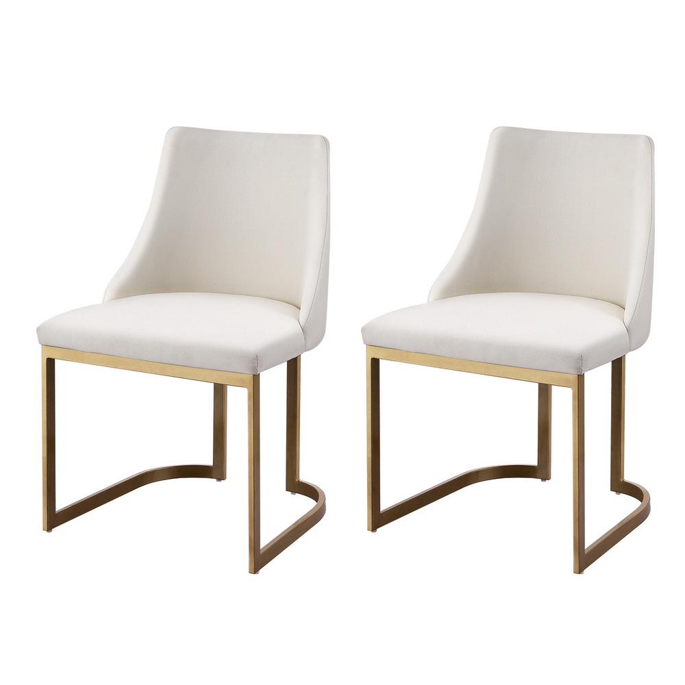 Artiss Balen Linen Fabric Dining Chairs, Beige