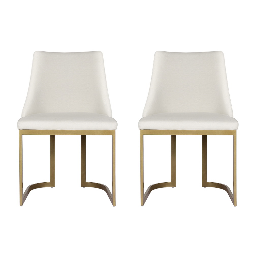 Artiss Balen Linen Fabric Dining Chairs, Beige view 3