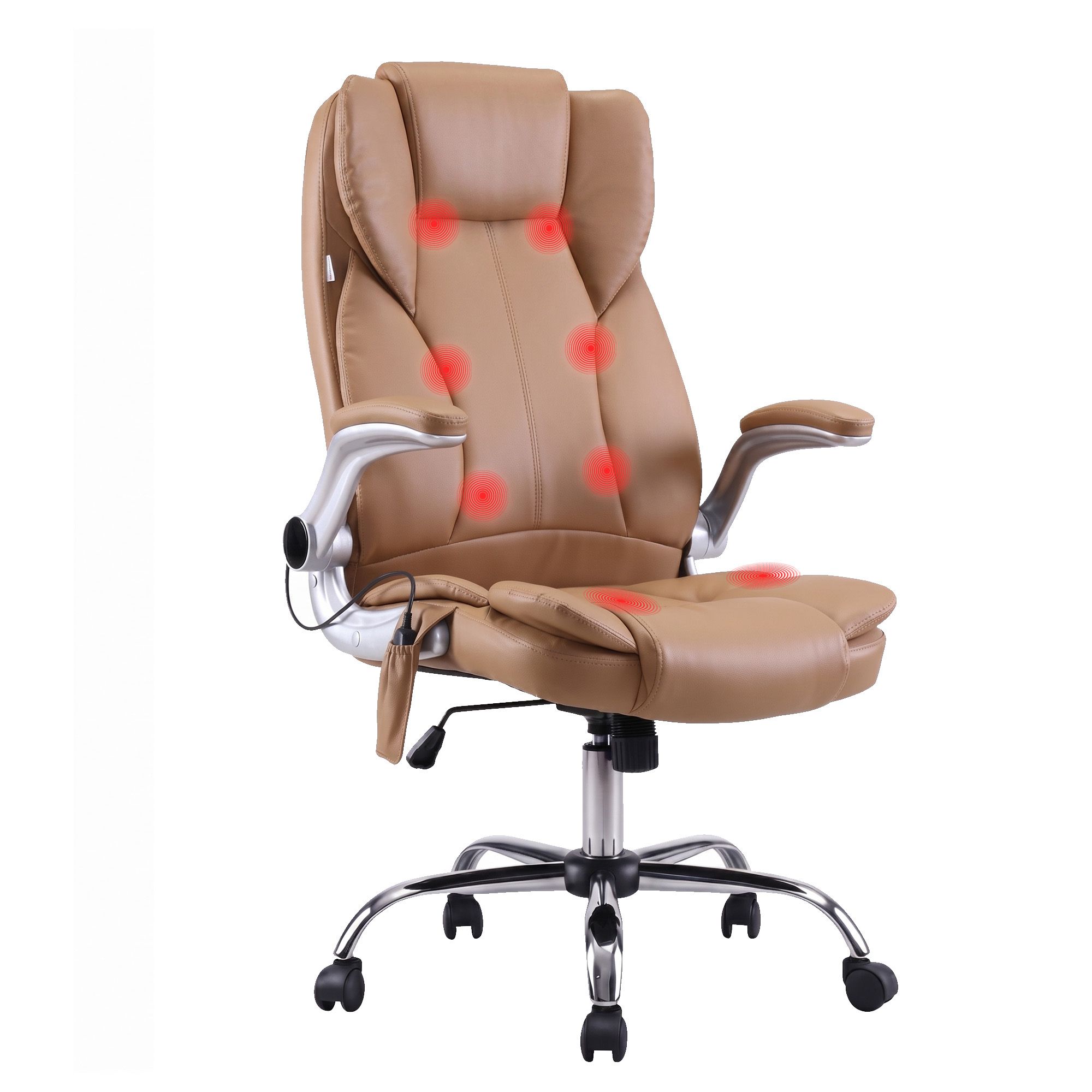 Artiss 8-Point Massage PU Leather Office Chair, 2 Colours