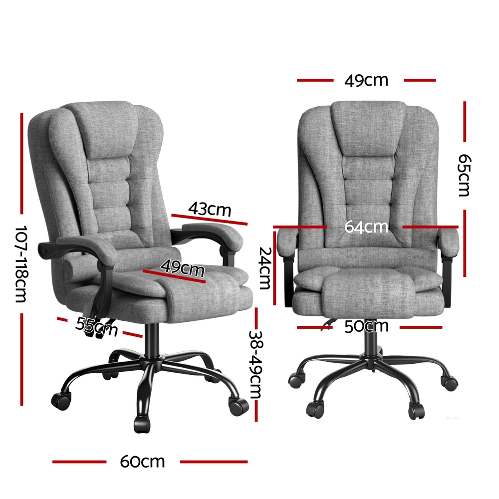 Artiss Executive Office Chair 4-Point Massage Recline view 2