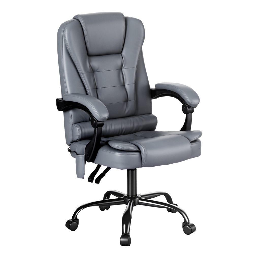 Artiss Executive Office Chair 4-Point Massage Recline PU