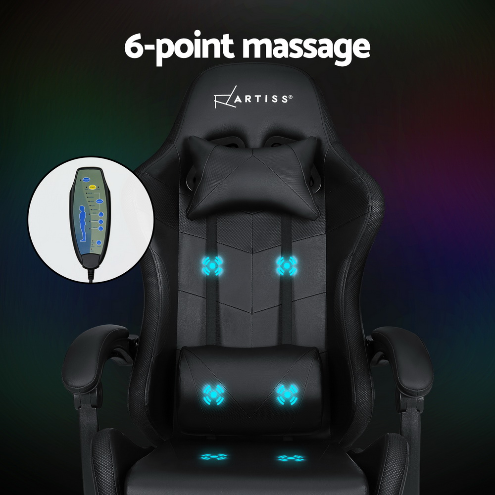 Artiss LED Gaming Office Chair in 3 Colours view 5