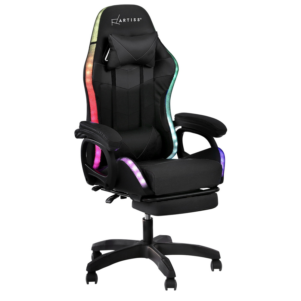 Artiss Gaming Office Chair with 8 Point Massage and RGB LED