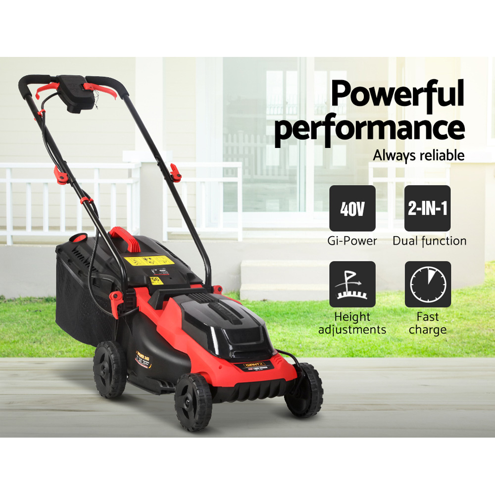 Giantz 40V Cordless Lawn Mower 34cm Cutting Width view 4