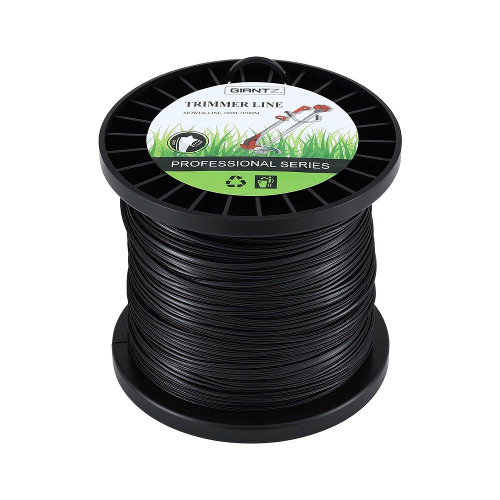 Giantz Trimmer Line 100m Nylon, 2.4mm or 3.0mm