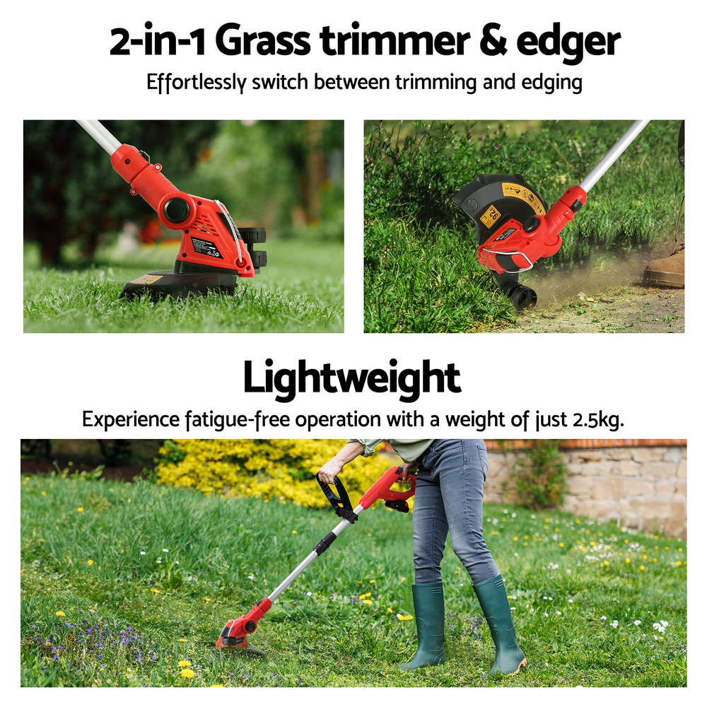 Giantz 20V Cordless Line Trimmer Grass Whipper view 4