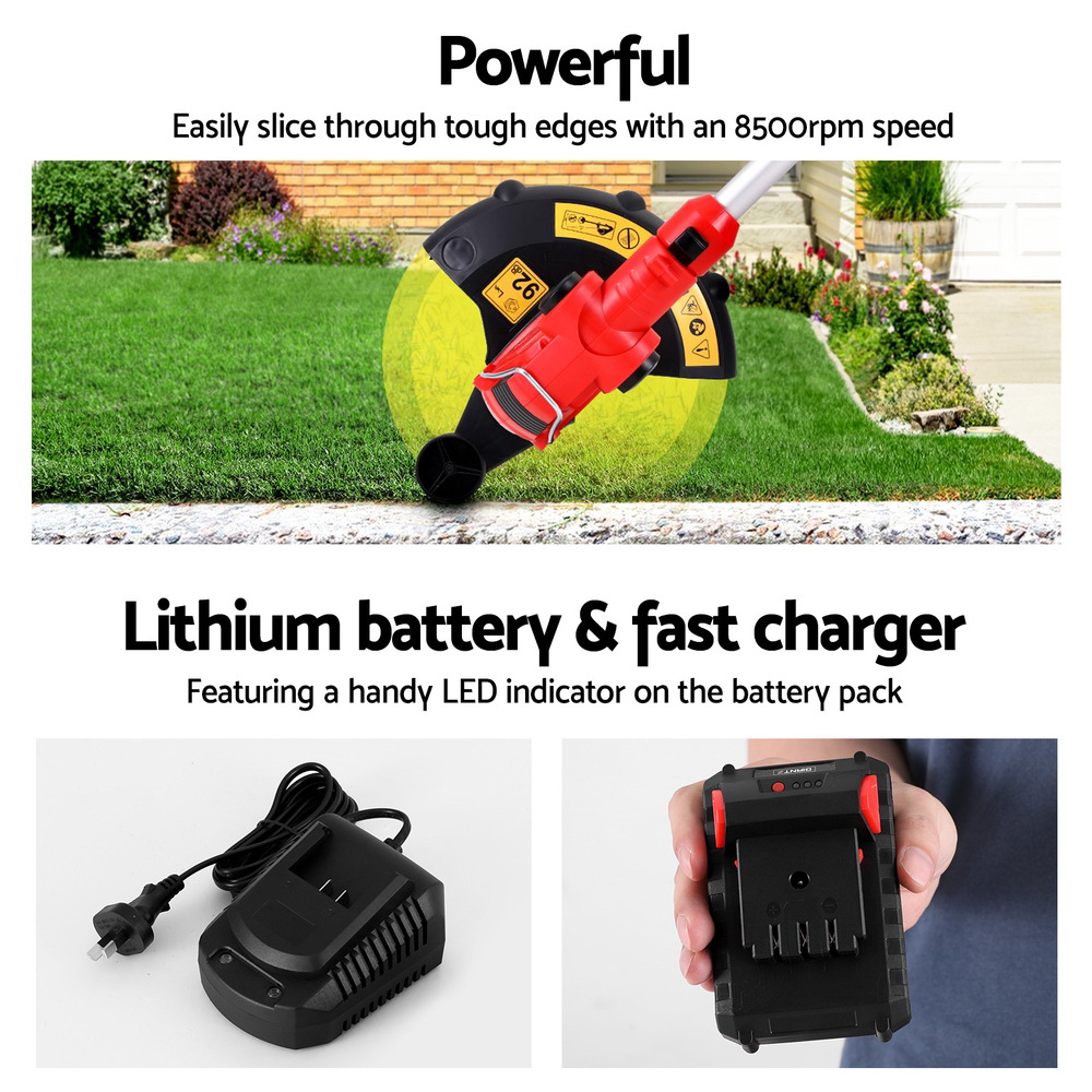 Giantz 20V Cordless Line Trimmer Grass Whipper view 5
