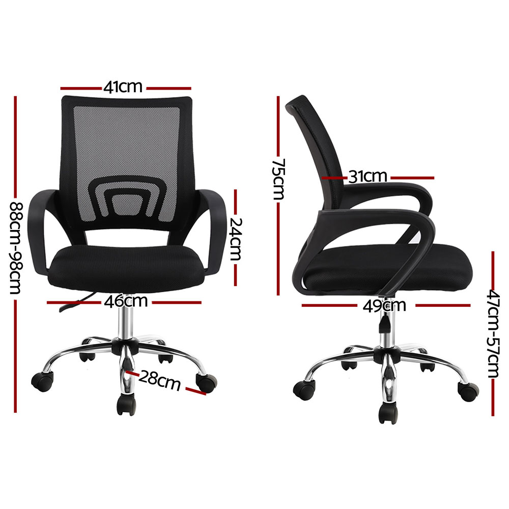 Artiss Mesh Office Chair Single or Set of 2 view 2