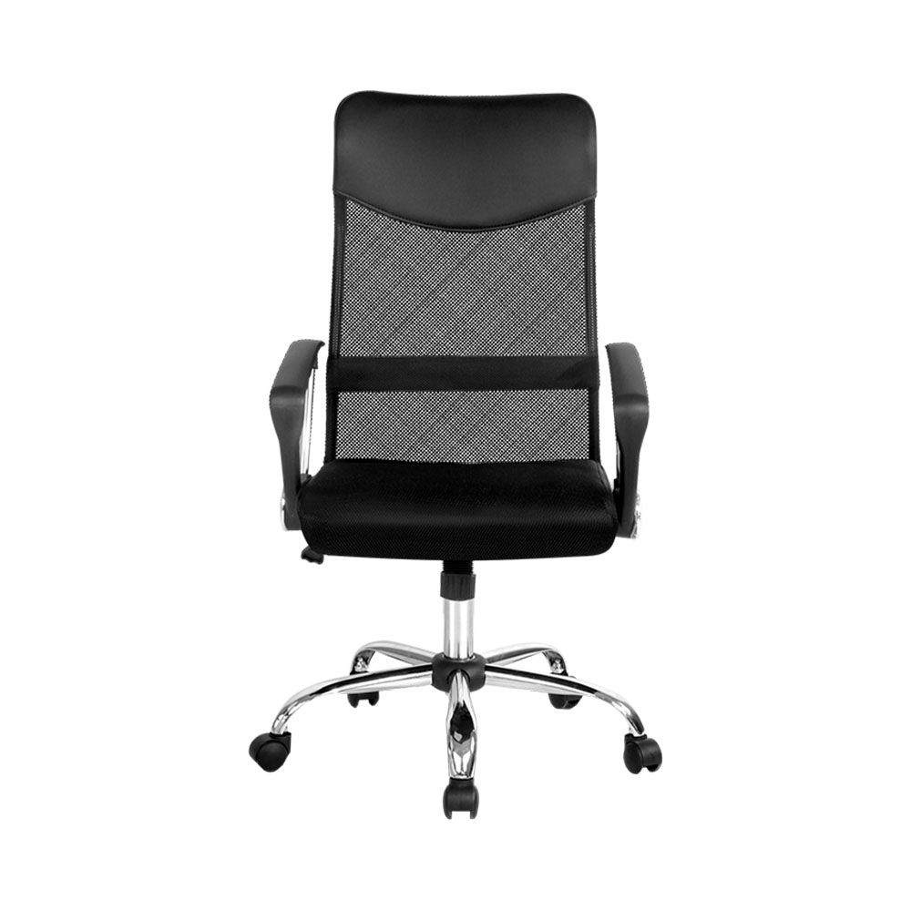 Artiss Mesh Office Chair High Back with Lumbar Support Black view 3
