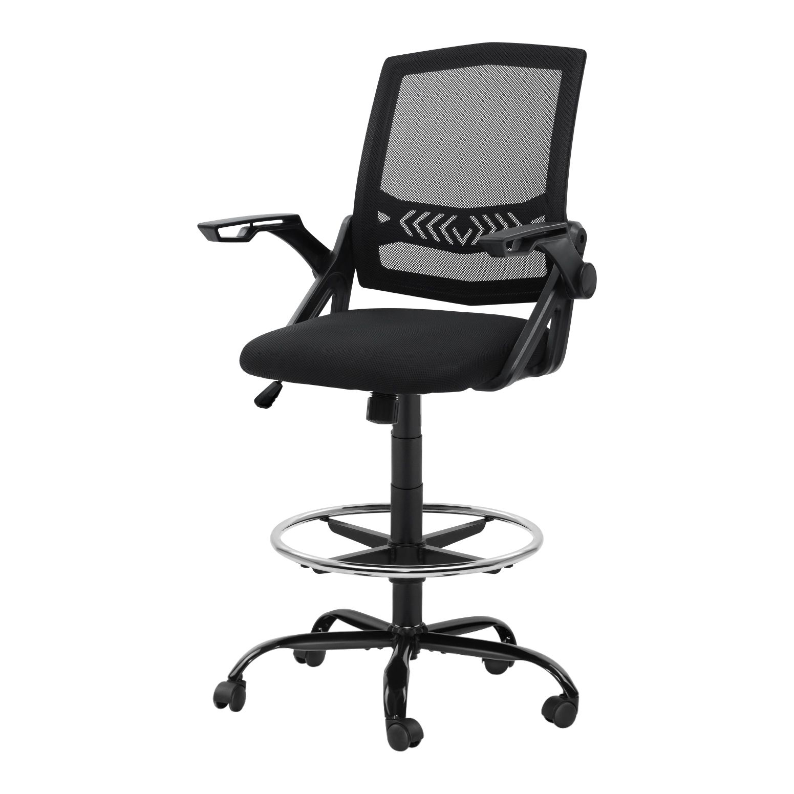 Artiss Breathable Mesh Drafting Office Chair Black