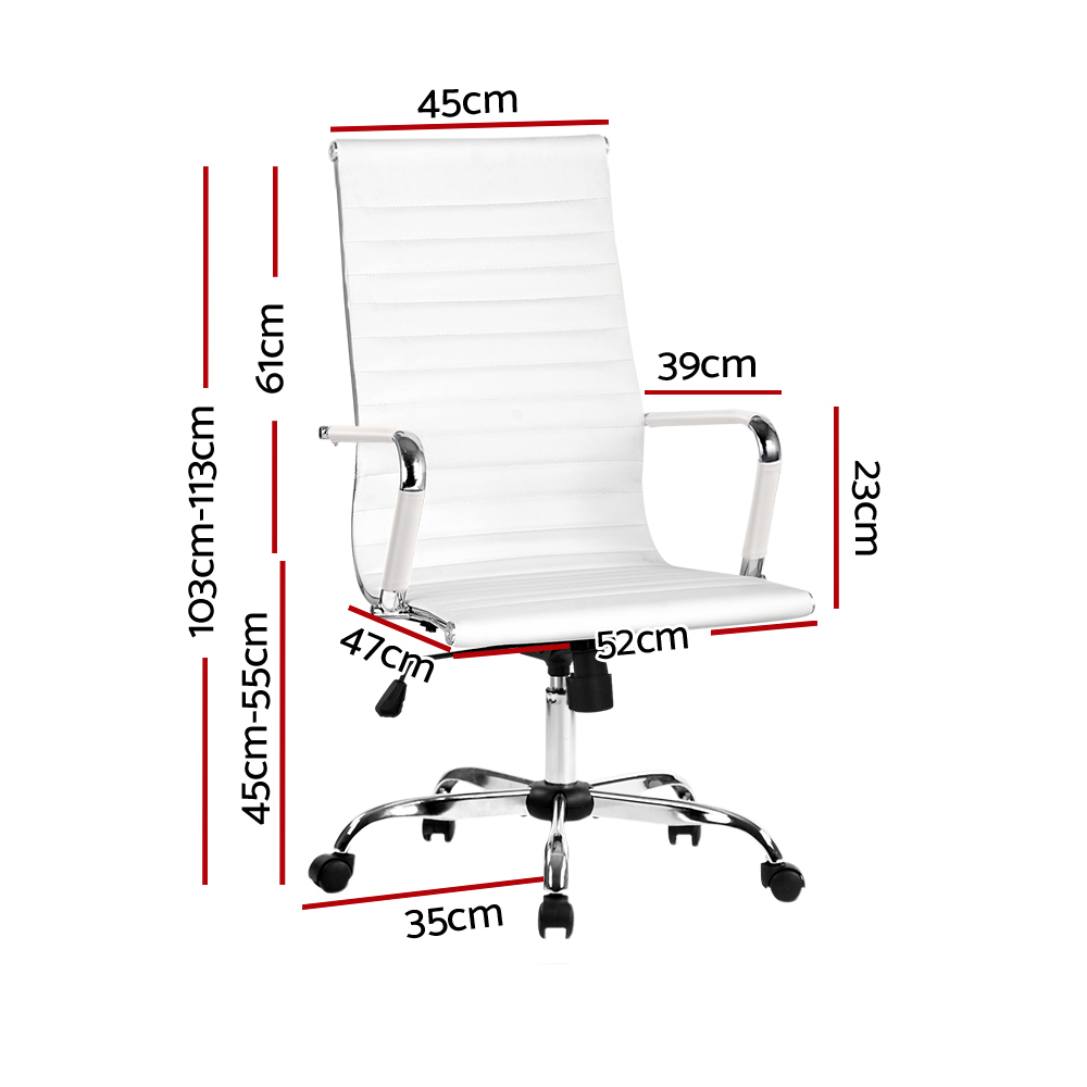 Artiss High Back PU Leather Office Chair in 2 Colours view 2