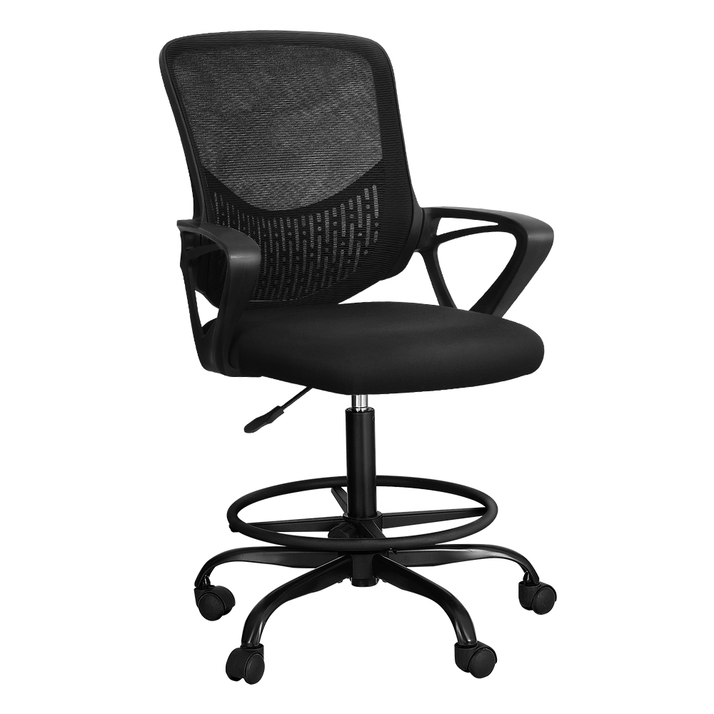 Artiss Padded Mesh Drafting Office Chair Black