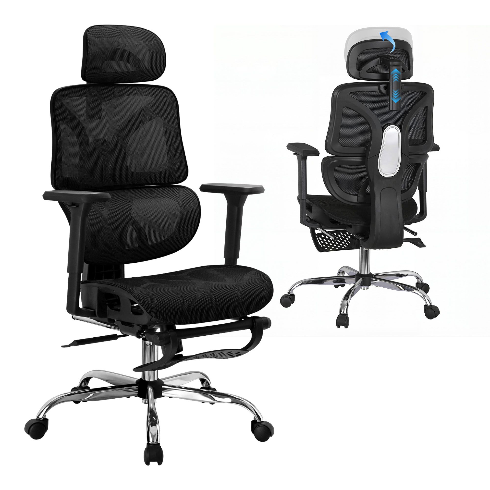 Artiss Ergonomic Office Chair with Footrest in 2 Colours