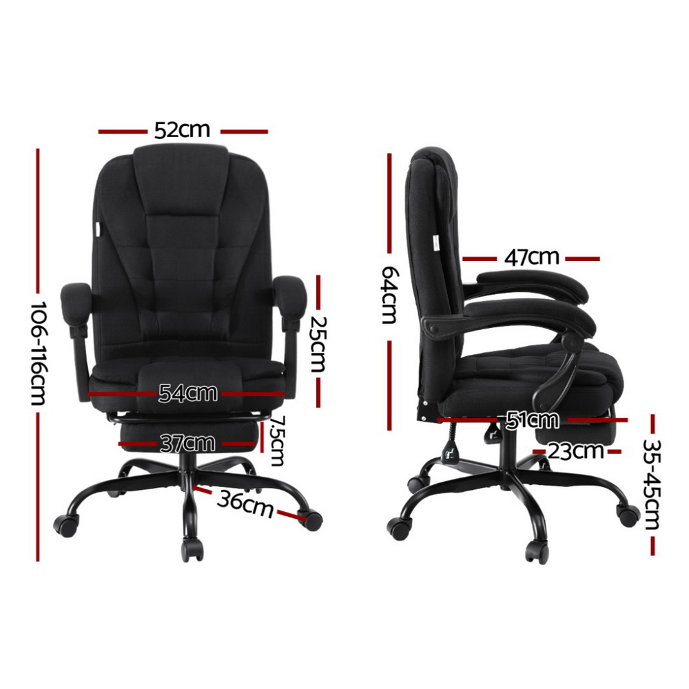 Artiss Executive Fabric Office Chair in 2 Colours view 2