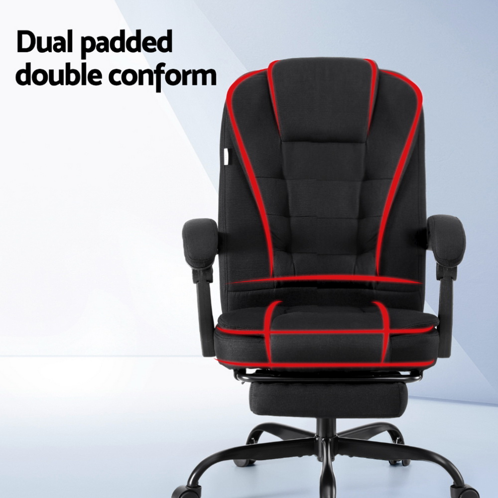 Artiss Executive Fabric Office Chair in 2 Colours view 4