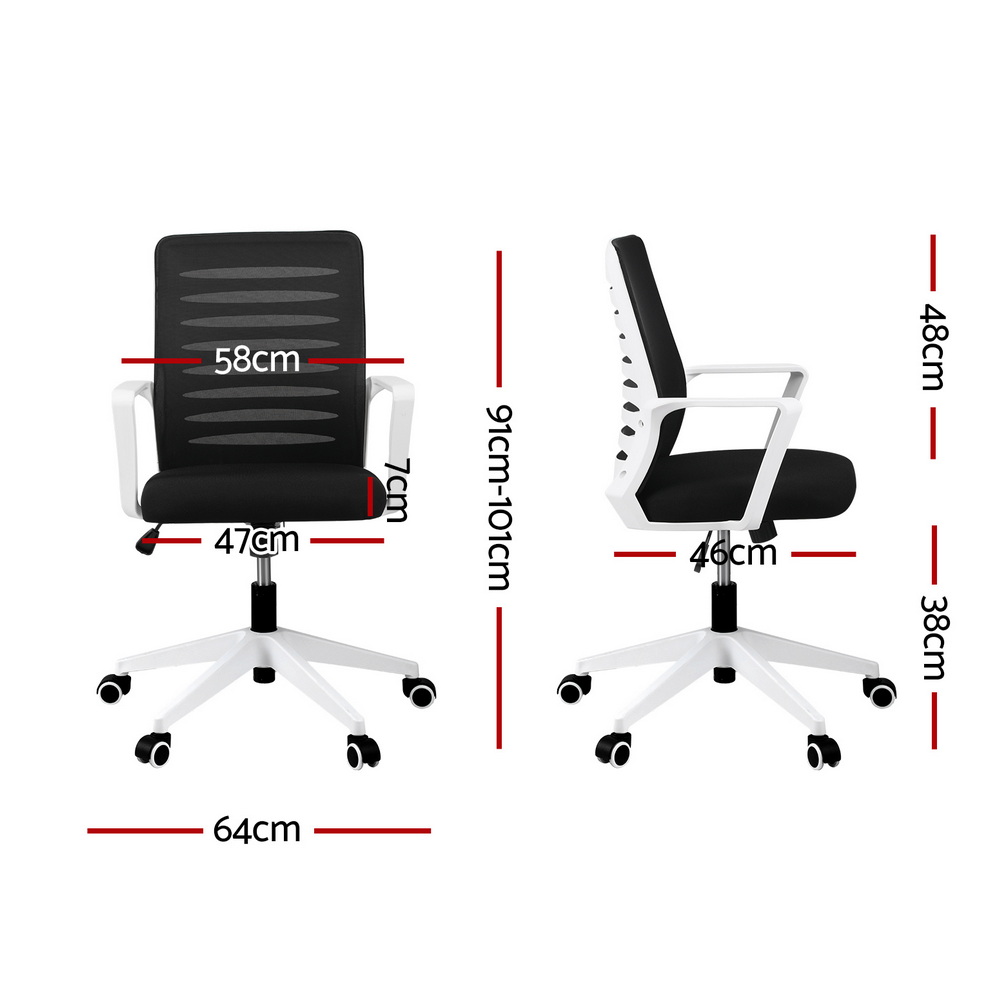 Artiss Ergonomic Office Chair Mesh with Lumbar Support 2 Colours view 2
