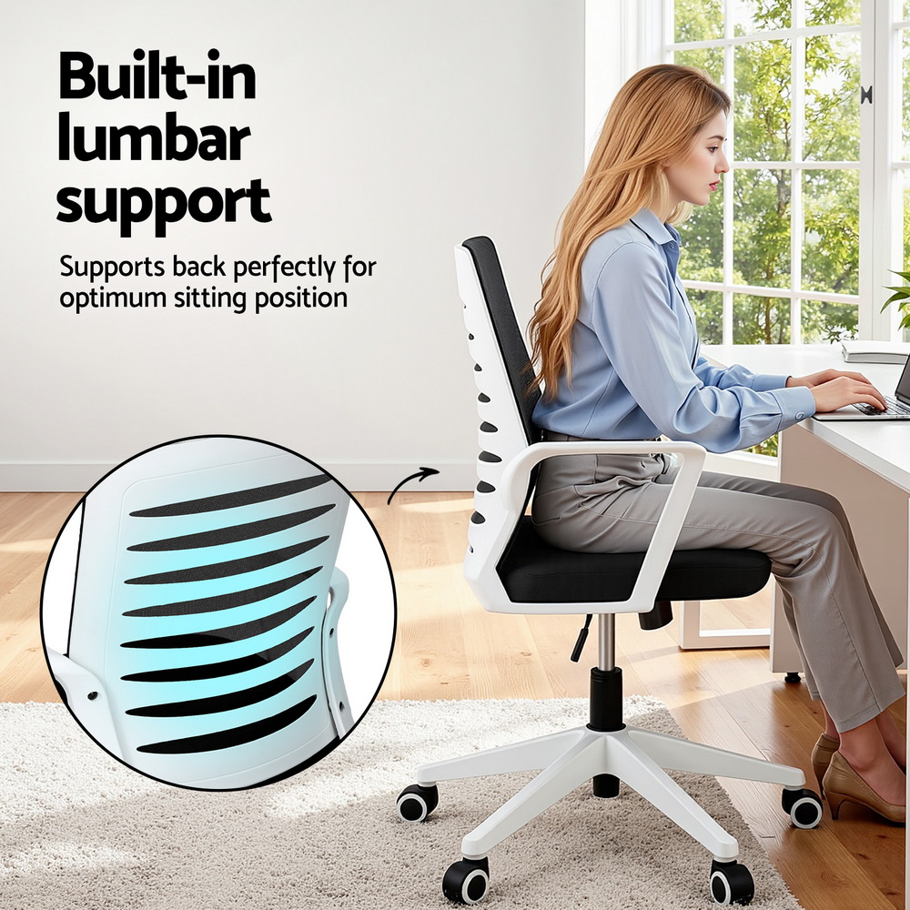 Artiss Ergonomic Office Chair Mesh with Lumbar Support 2 Colours view 5